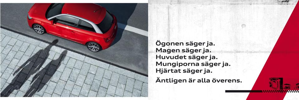 Huvudet säger ja.