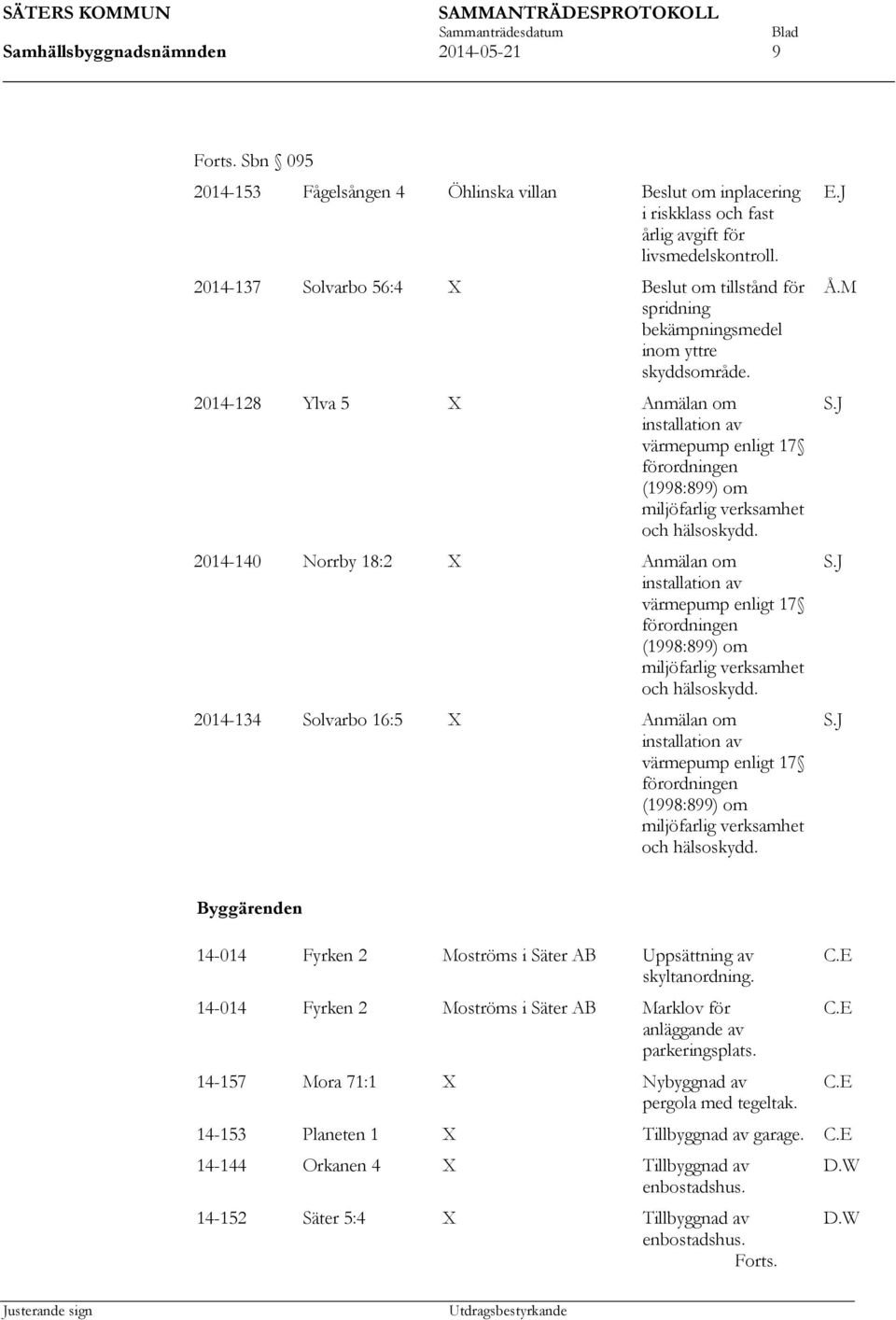 2014-128 Ylva 5 X Anmälan om installation av värmepump enligt 17 förordningen (1998:899) om miljöfarlig verksamhet och hälsoskydd.