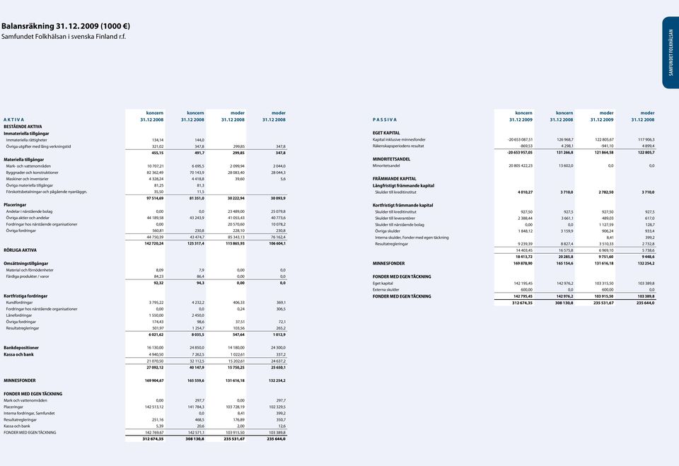 12 2008 BESTÅENDE AKTIVA Immateriella tillgångar Immateriella rättigheter 134,14 144,0 Övriga utgifter med lång verkningstid 321,02 347,8 299,85 347,8 Materiella tillgångar 455,15 491,7 299,85 347,8