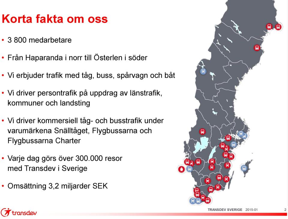 landsting Vi driver kommersiell tåg- och busstrafik under varumärkena Snälltåget, Flygbussarna och