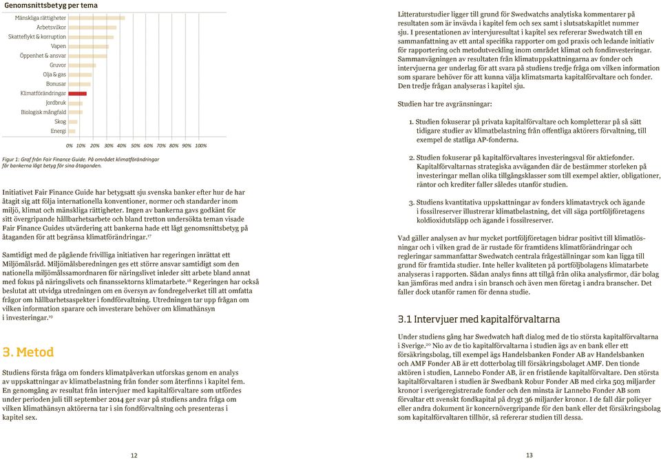 Ingen av bankerna gavs godkänt för sitt övergripande hållbarhetsarbete och bland tretton undersökta teman visade Fair Finance Guides utvärdering att bankerna hade ett lågt genomsnittsbetyg på