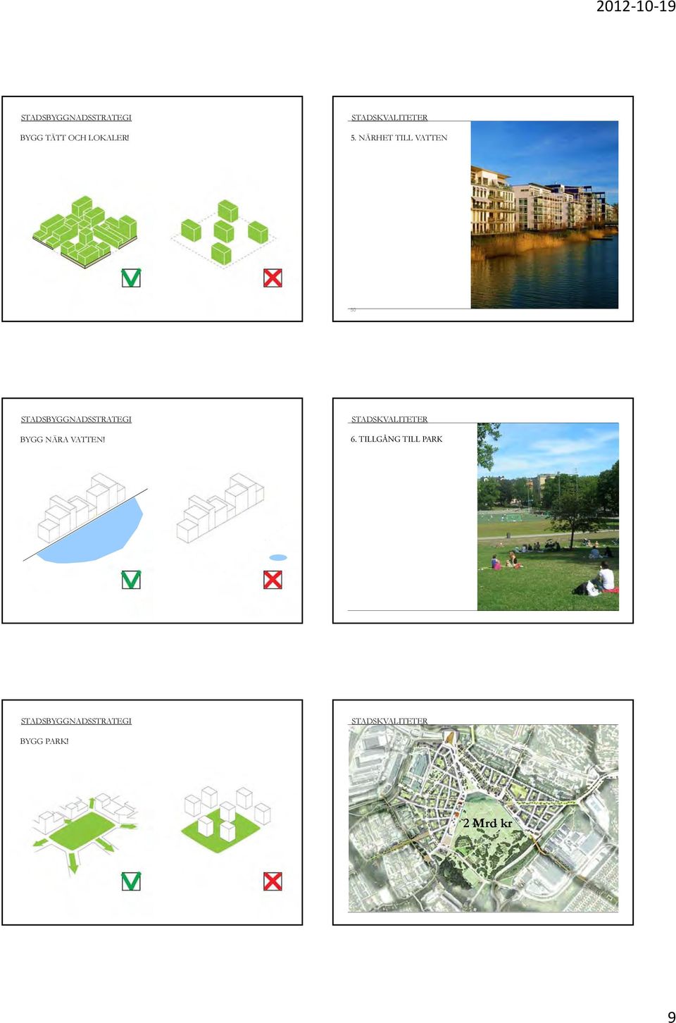 STADSBYGGNADSSTRATEGI BYGG NÄRA VATTEN! 6.