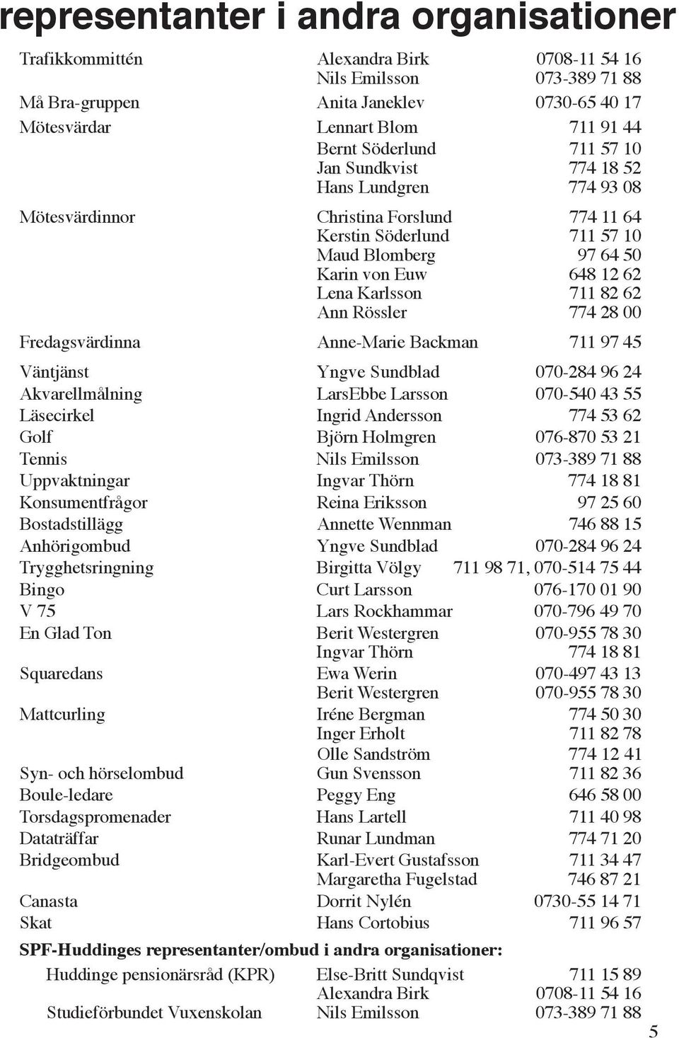 711 57 18 10 52 Jan Hans Sundkvist Lundgren 774 18 93 52 08 Hans Lundgren 774 93 08 Mötesvärdinnor Christina Forslund 774 11 64 Mötesvärdinnor Christina Kerstin Söderlund Forslund 774 711 57 11 64 10