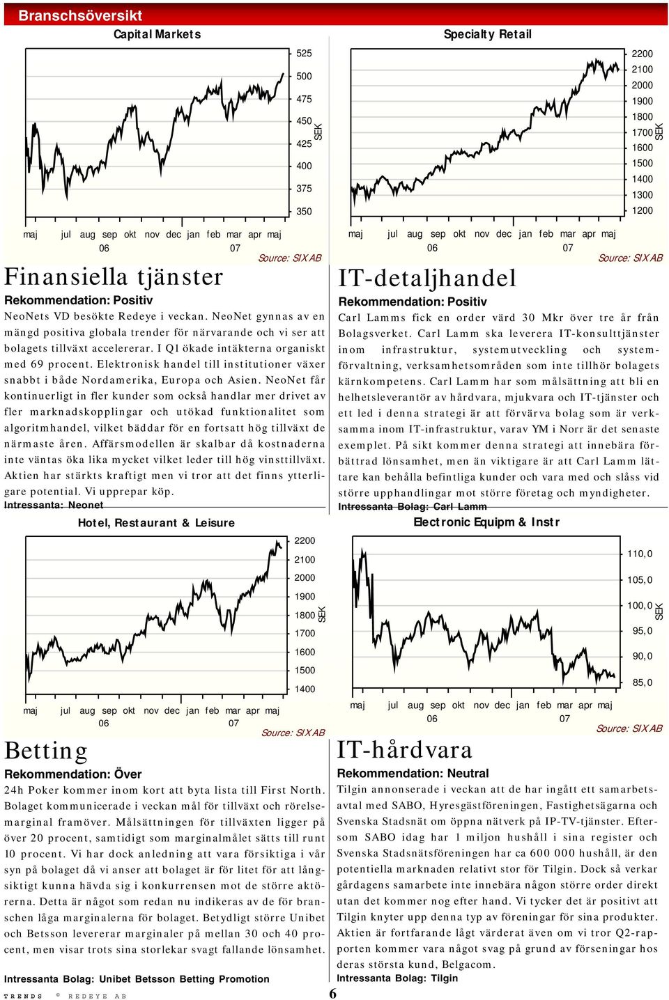 I Q1 ökade intäkterna organiskt med 69 procent. Elektronisk handel till institutioner växer snabbt i både Nordamerika, Europa och Asien.