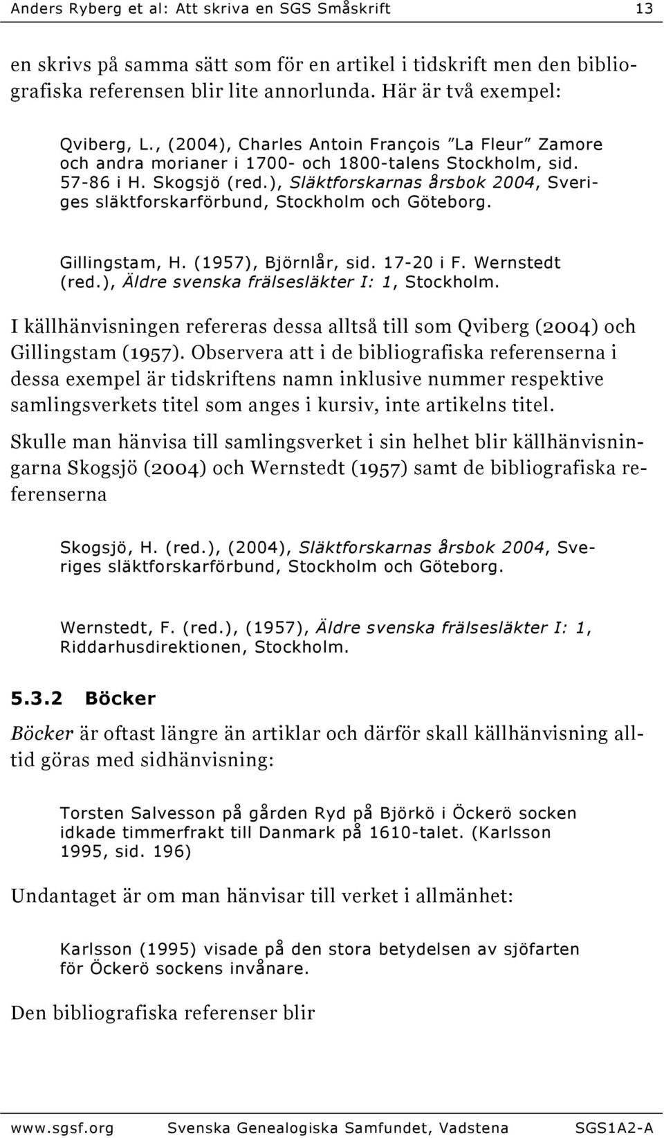 ), Släktforskarnas årsbok 2004, Sveriges släktforskarförbund, Stockholm och Göteborg. Gillingstam, H. (1957), Björnlår, sid. 17-20 i F. Wernstedt (red.), Äldre svenska frälsesläkter I: 1, Stockholm.