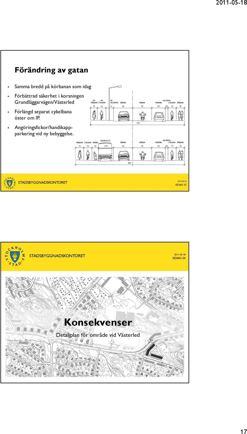 cykelbana öster om IP.