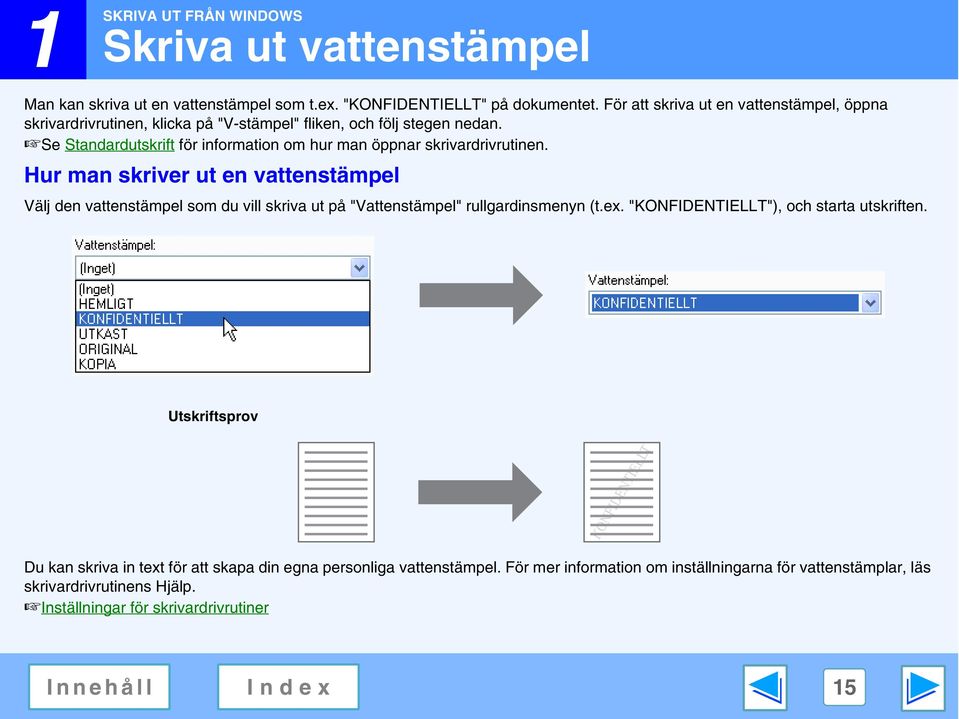 Se Standardutskrift för information om hur man öppnar skrivardrivrutinen.