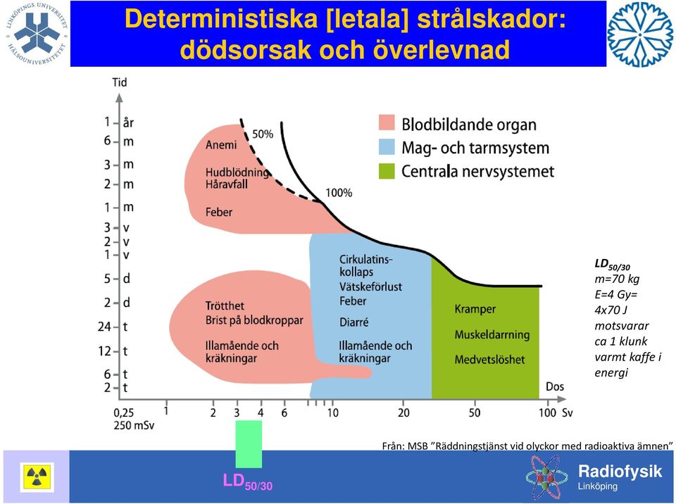 motsvarar ca 1 klunk varmt kaffe i energi LD 50/30