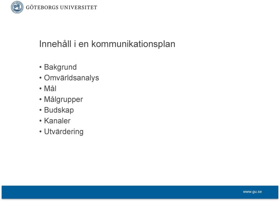 Bakgrund Omvärldsanalys