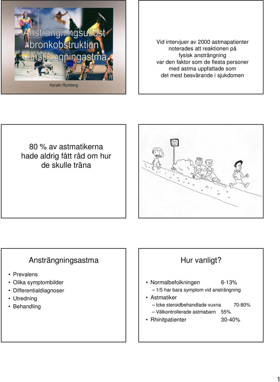 Ansträngningsastma Prevalens Olika symptombilder Differentialdiagnoser Hur vanligt?