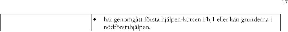 hjälpen-kursen Fhj1
