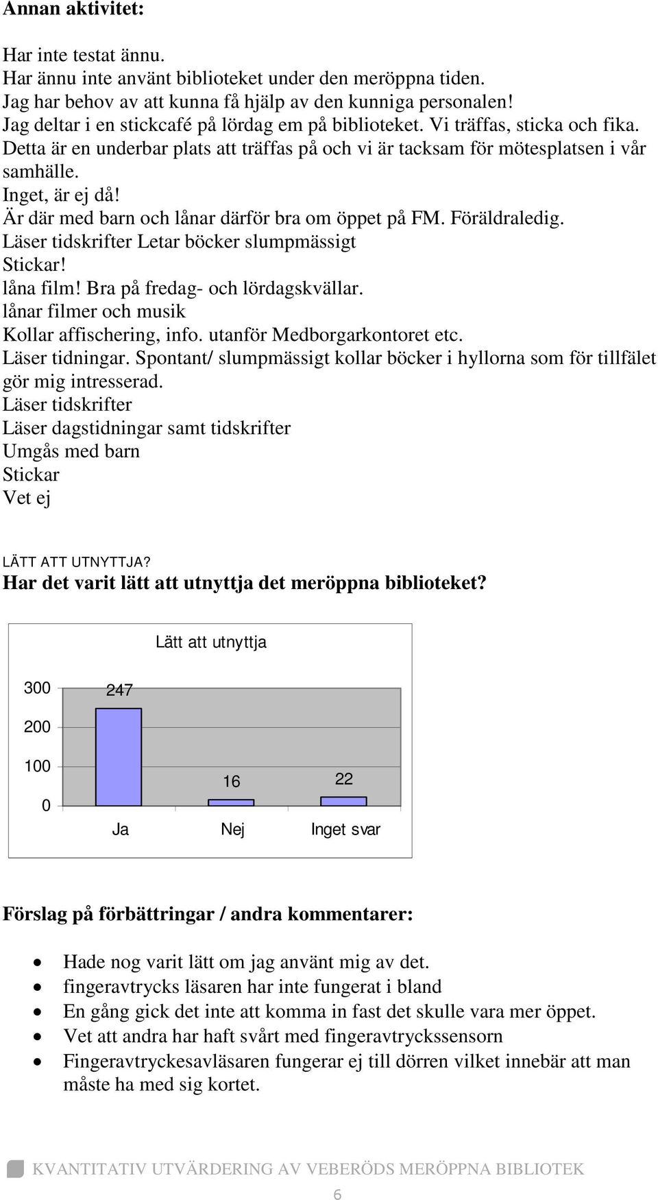 Är där med barn och lånar därför bra om öppet på FM. Föräldraledig. Läser tidskrifter Letar böcker slumpmässigt Stickar! låna film! Bra på fredag- och lördagskvällar.