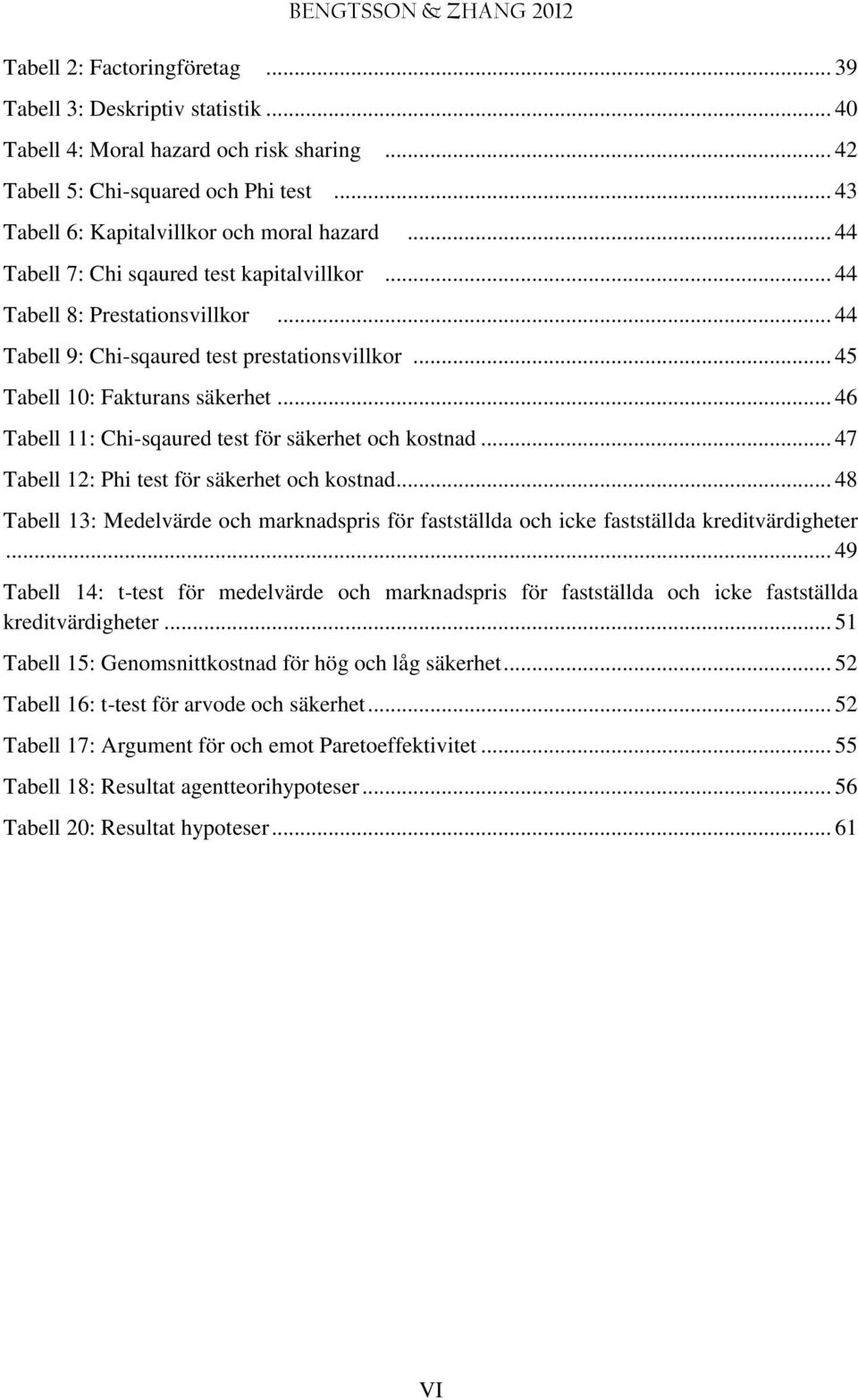 .. 46 Tabell 11: Chi-sqaured test för säkerhet och kostnad... 47 Tabell 12: Phi test för säkerhet och kostnad.