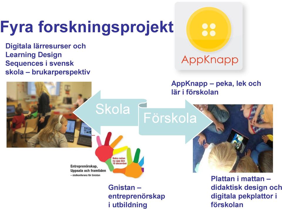 lär i förskolan Skola Förskola Gnistan entreprenörskap i