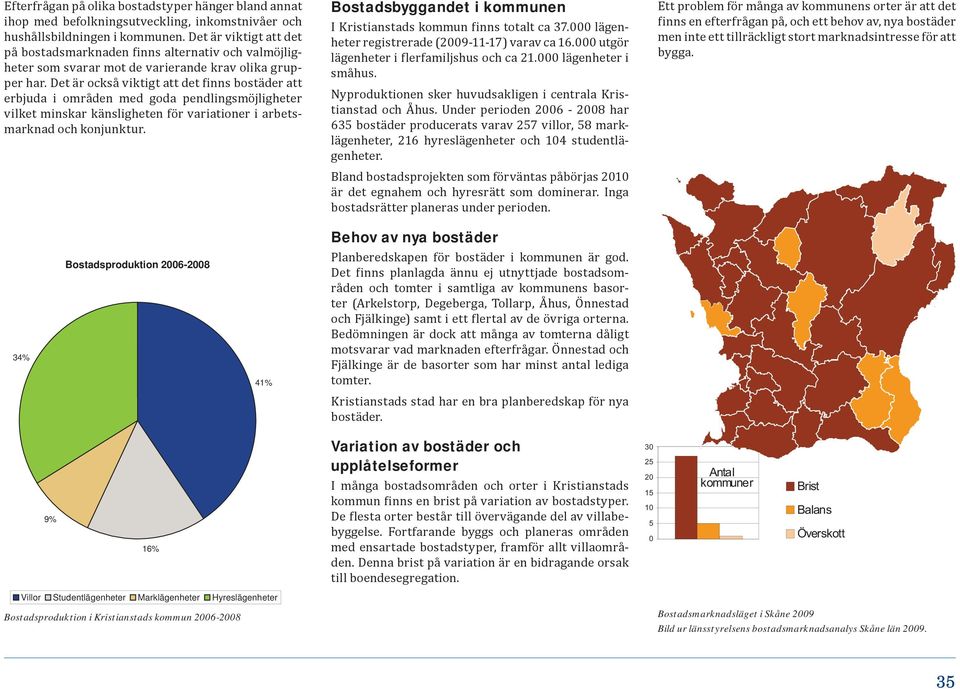 Det är också viktigt att det finns bostäder att erbjuda i områden med goda pendlingsmöjligheter vilket minskar känsligheten för variationer i arbetsmarknad och konjunktur.