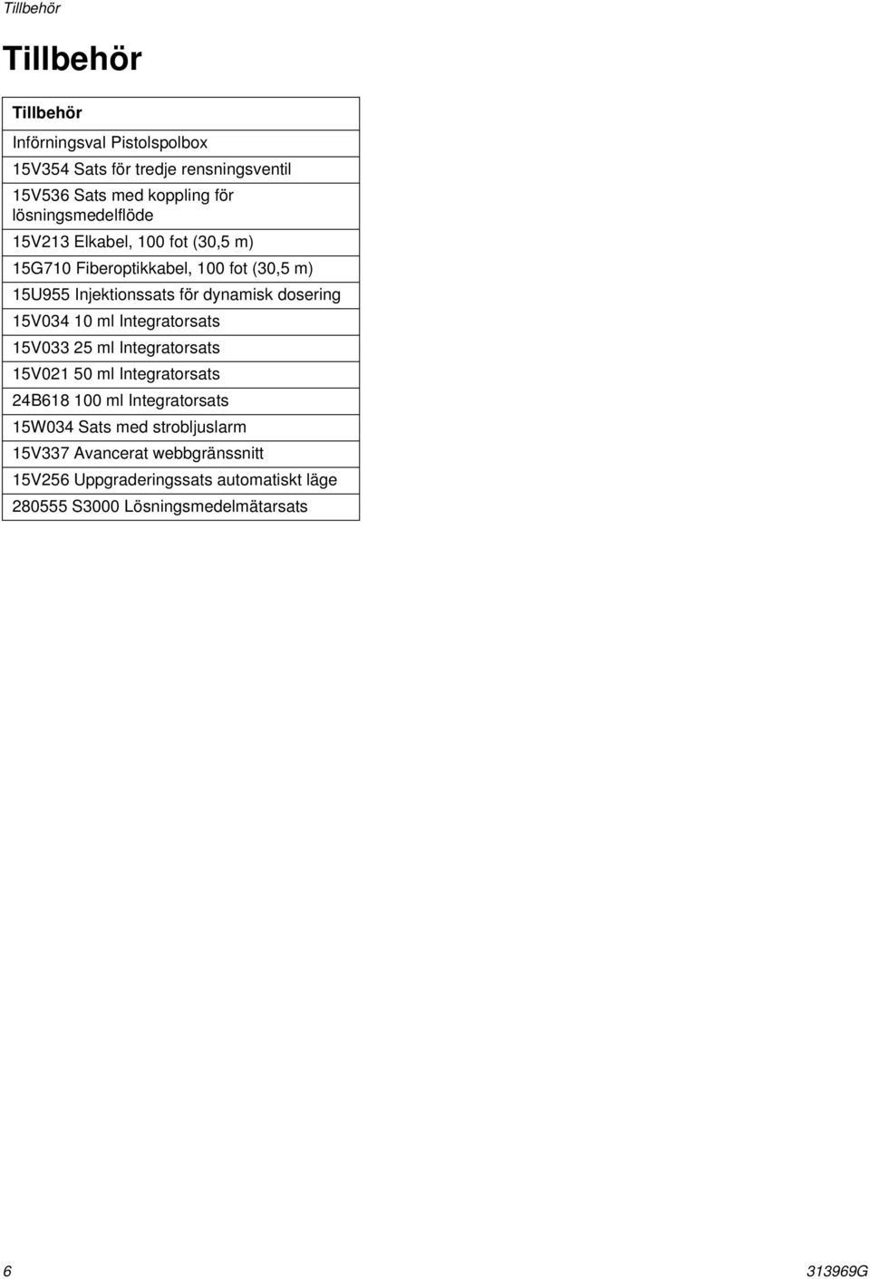 dynamisk dosering V0 0 ml Integratorsats V0 ml Integratorsats V0 0 ml Integratorsats B8 00 ml Integratorsats W0