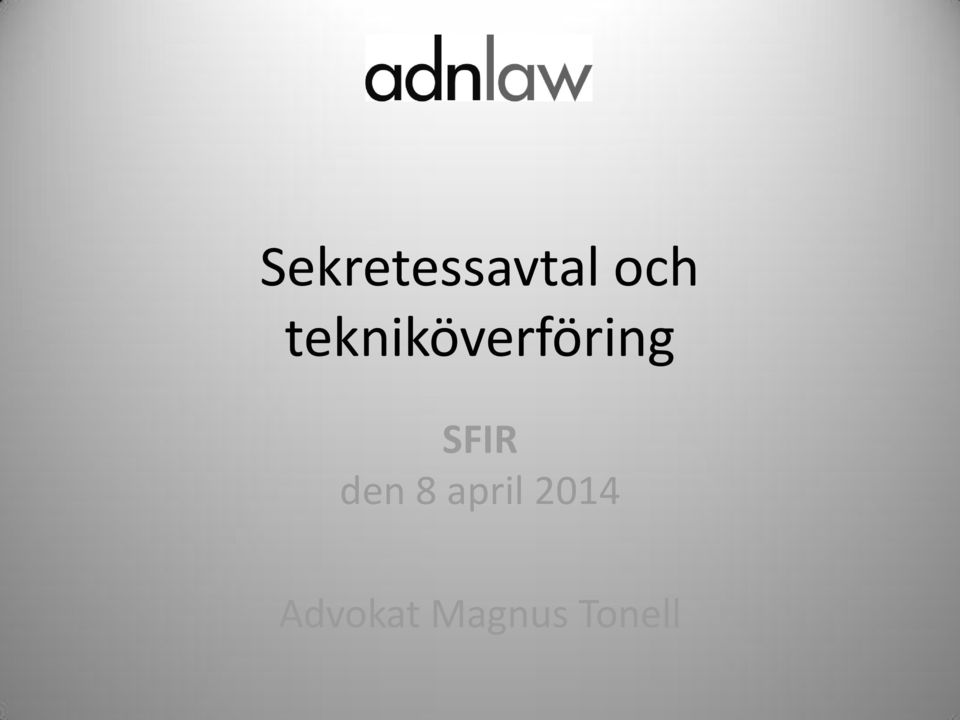 SFIR den 8 april