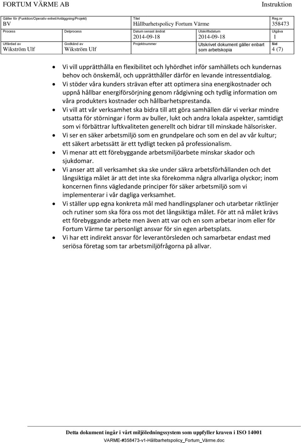 hållbarhetsprestanda.