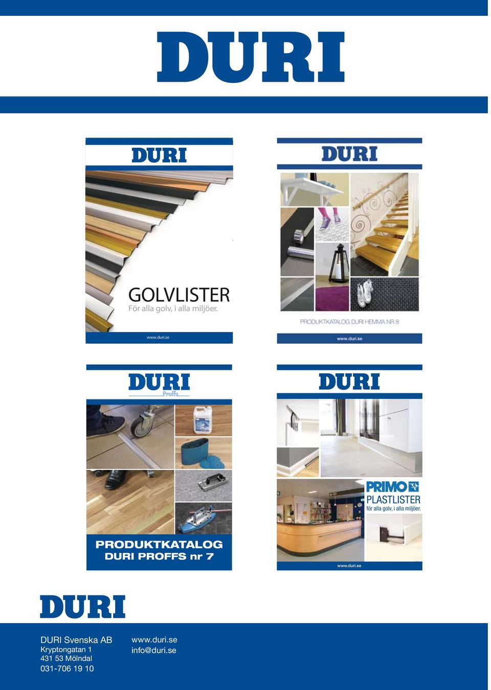 PRODUKTKATALOG DURI PROFFS nr 7 www.duri.