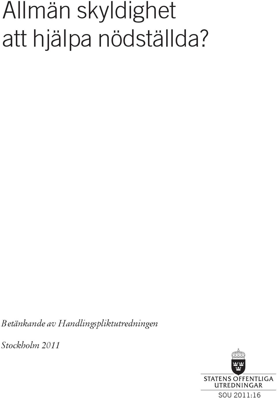 Betänkande av