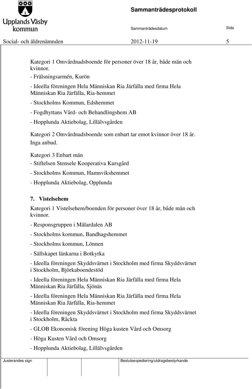 Hopplunda Aktiebolag, Lillälvsgården Kategori 2 Omvårdnadsboende som enbart tar emot kvinnor över 18 år. Inga anbud.