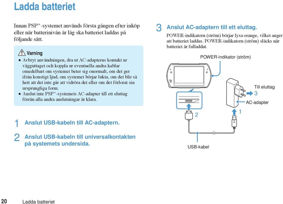 börjar lukta, om det blir så hett att det inte går att vidröra det eller om det förlorat sin ursprungliga form.