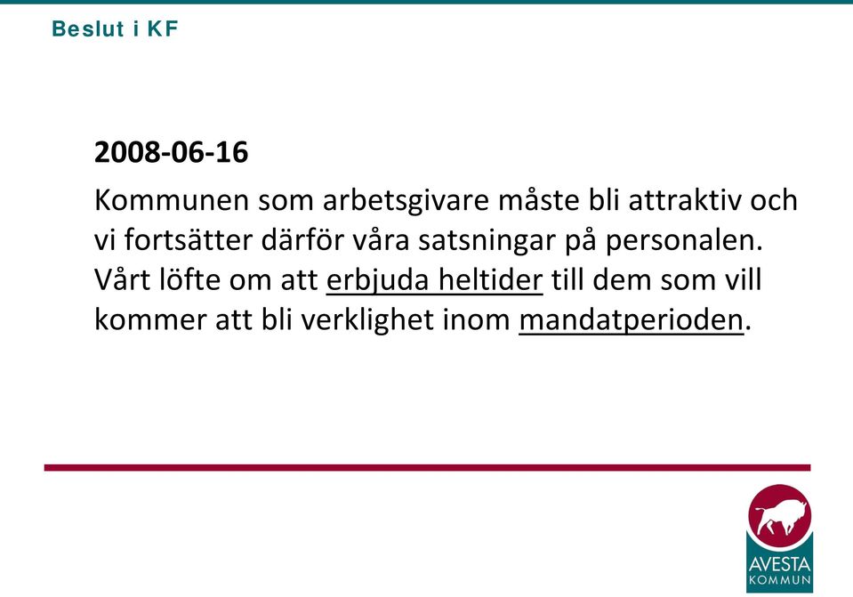 på personalen.