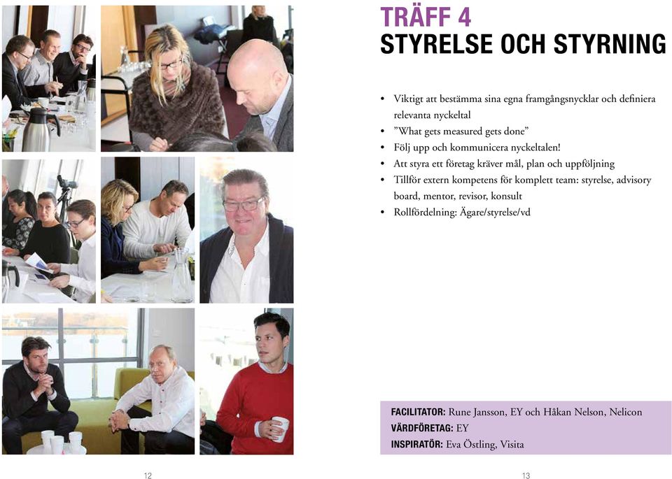 Att styra ett företag kräver mål, plan och uppföljning Tillför extern kompetens för komplett team: styrelse, advisory