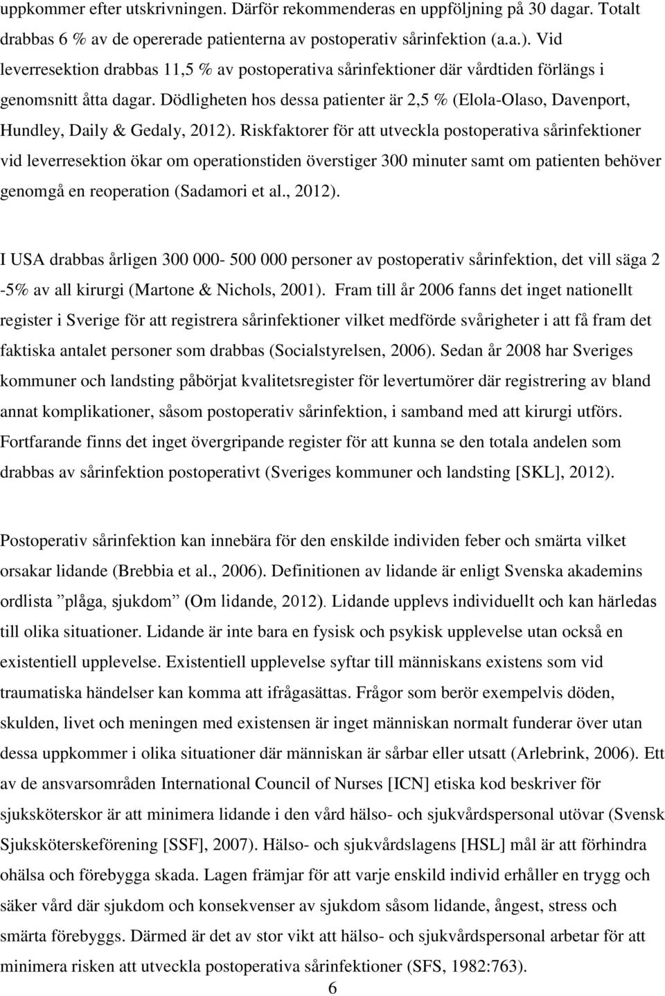 Dödligheten hos dessa patienter är 2,5 % (Elola-Olaso, Davenport, Hundley, Daily & Gedaly, 2012).