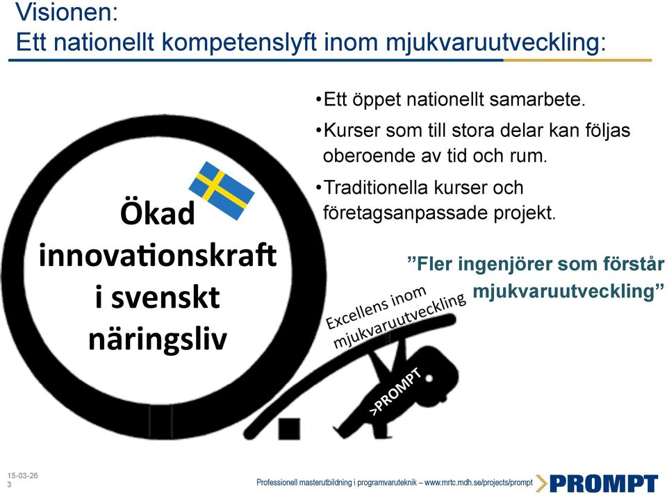 Kurser som till stora delar kan följas oberoende av tid och rum.