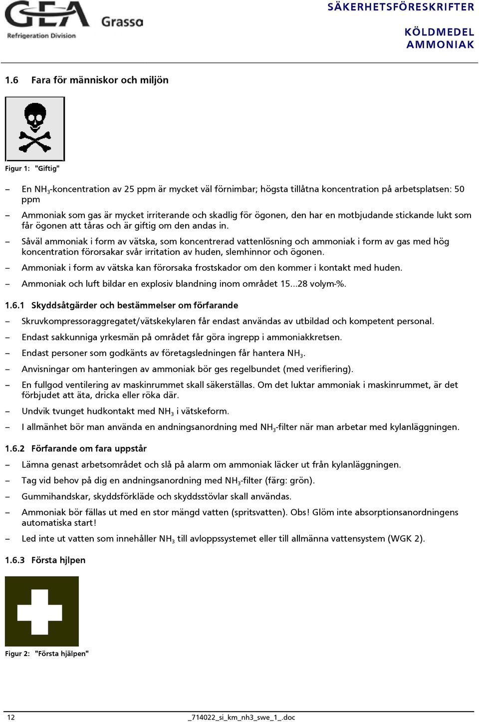 Såväl ammoniak i form av vätska, som koncentrerad vattenlösning och ammoniak i form av gas med hög koncentration förorsakar svår irritation av huden, slemhinnor och ögonen.