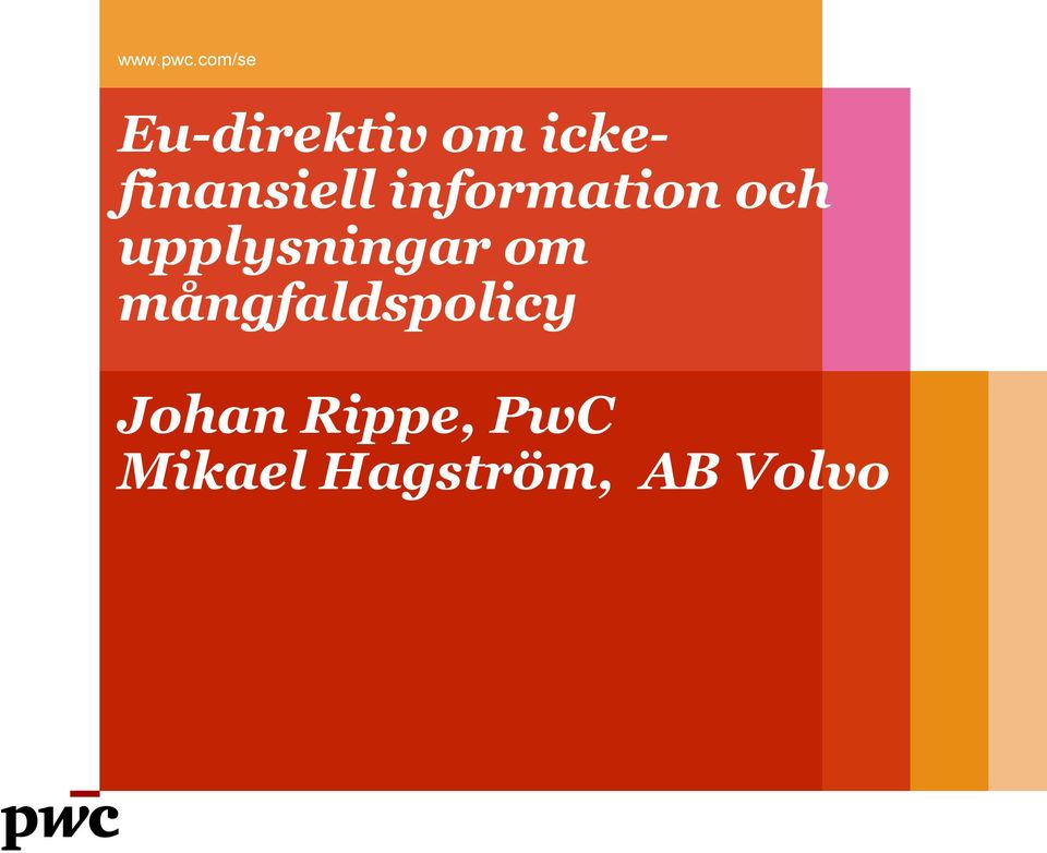 ickefinansiell information och