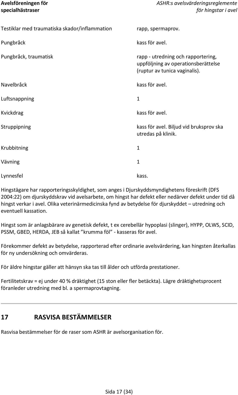 Krubbitning 1 Vävning 1 Lynnesfel kass.