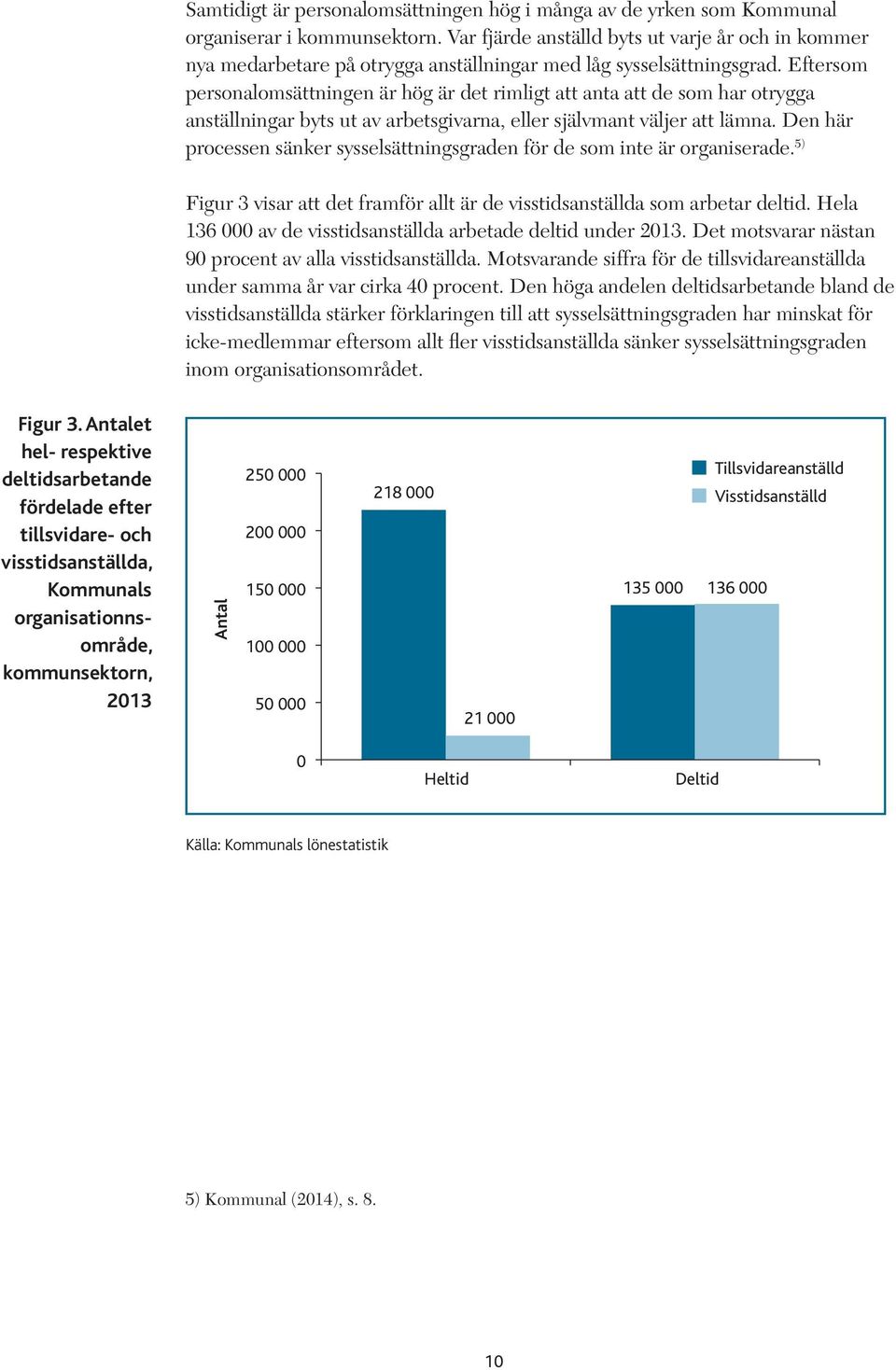 Eftersom personalomsättningen är hög är det rimligt att anta att de som har otrygga anställningar byts ut av arbetsgivarna, eller självmant väljer att lämna.