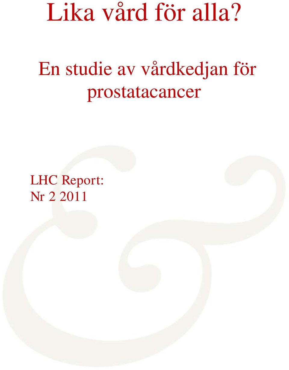 vårdkedjan för