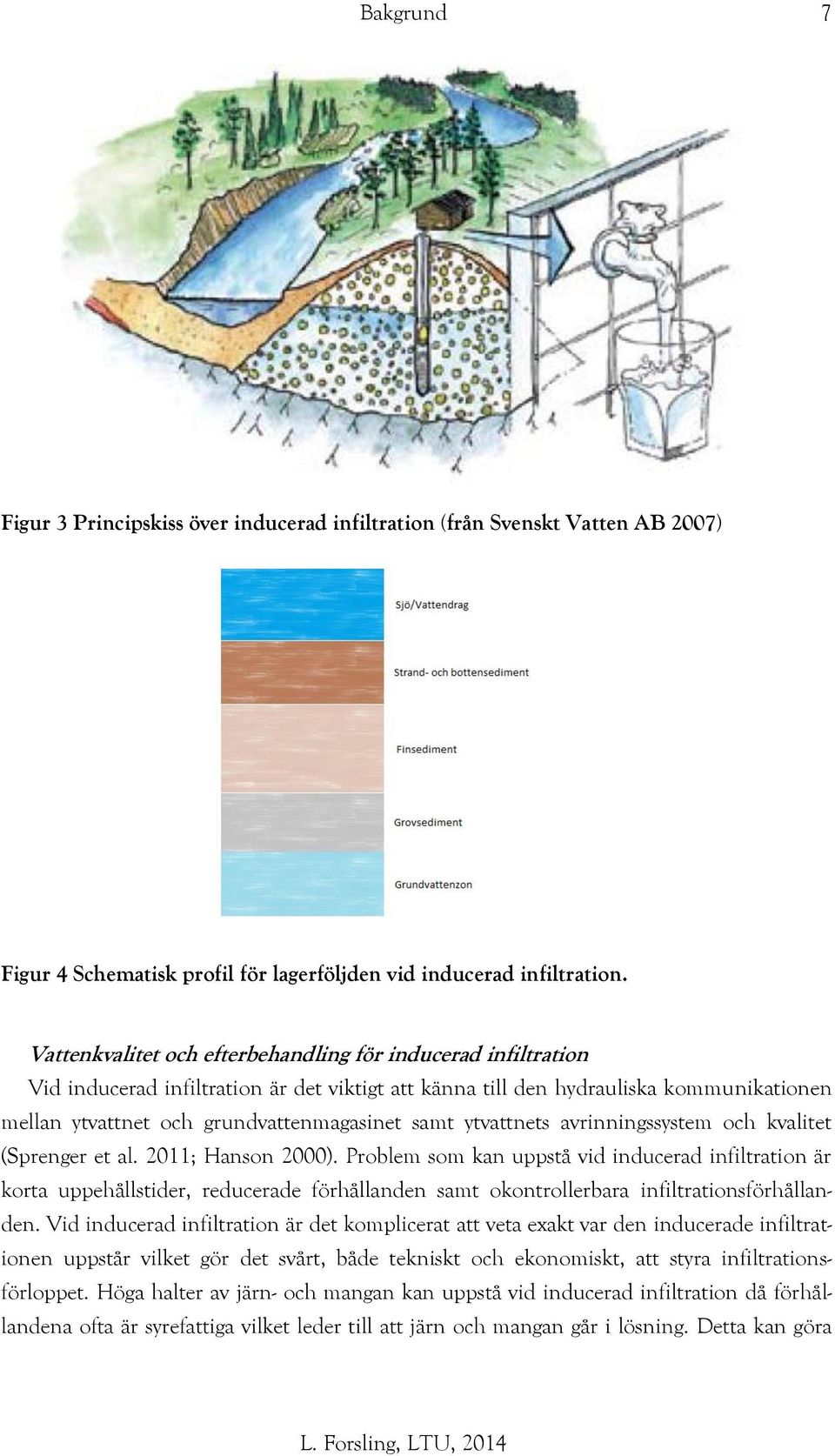 ytvattnets avrinningssystem och kvalitet (Sprenger et al. 2011; Hanson 2000).