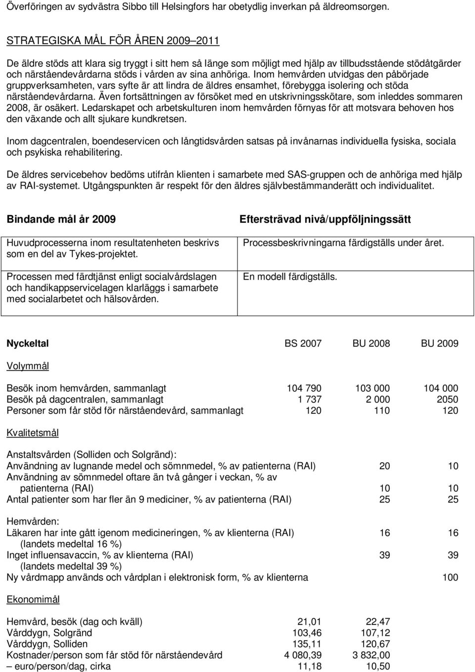 Inom hemvården utvidgas den påbörjade gruppverksamheten, vars syfte är att lindra de äldres ensamhet, förebygga isolering och stöda närståendevårdarna.