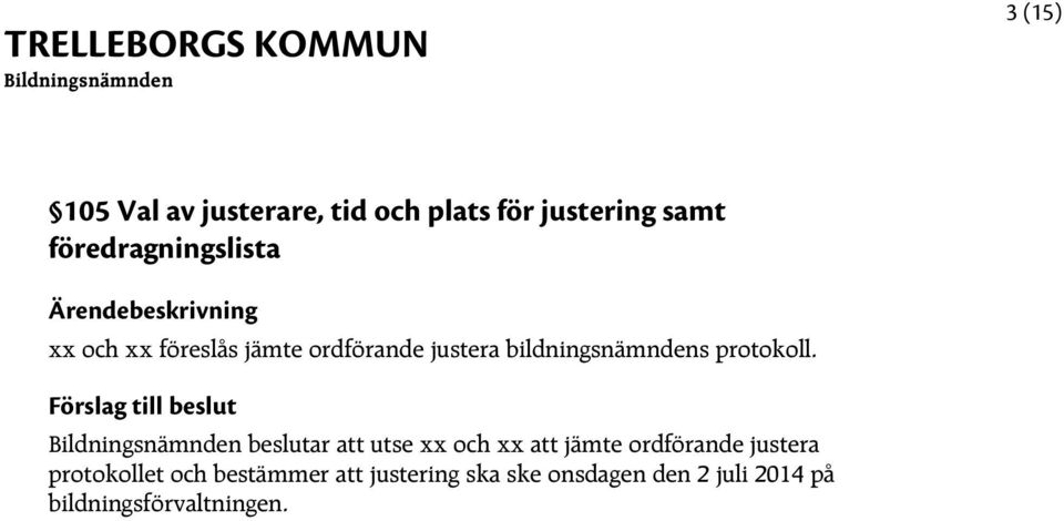 bildningsnämndens protokoll.