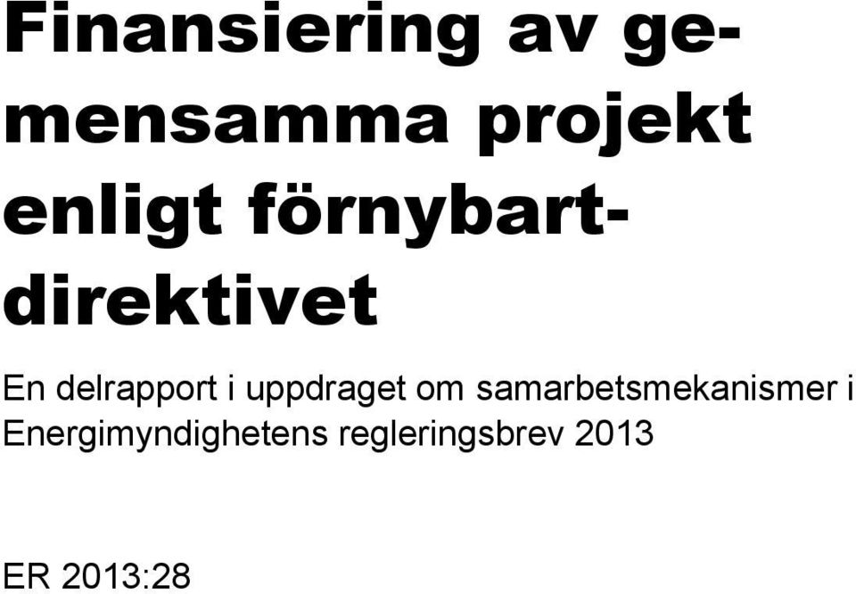 i uppdraget om samarbetsmekanismer i