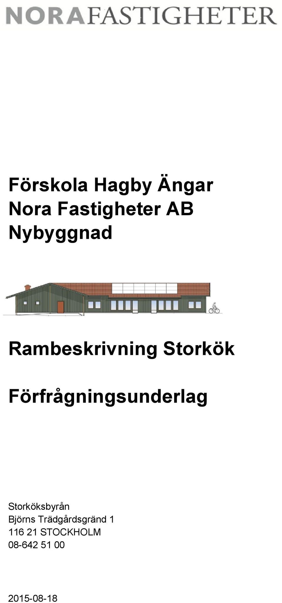 Förfrågningsunderlag Storköksbyrån