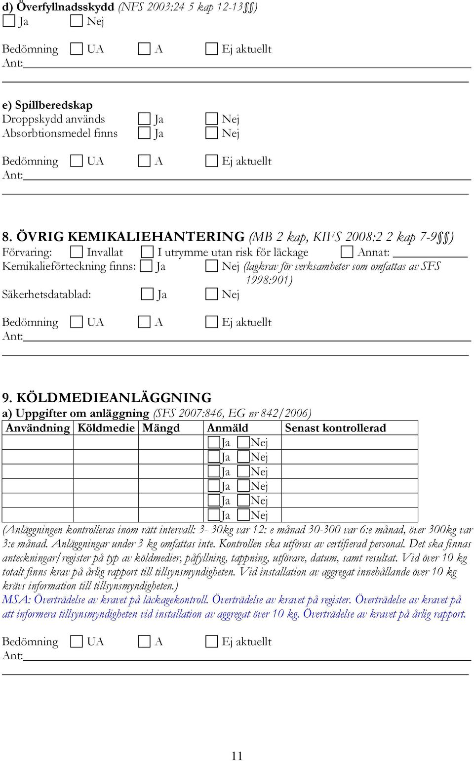 1998:901) Säkerhetsdatablad: 9.