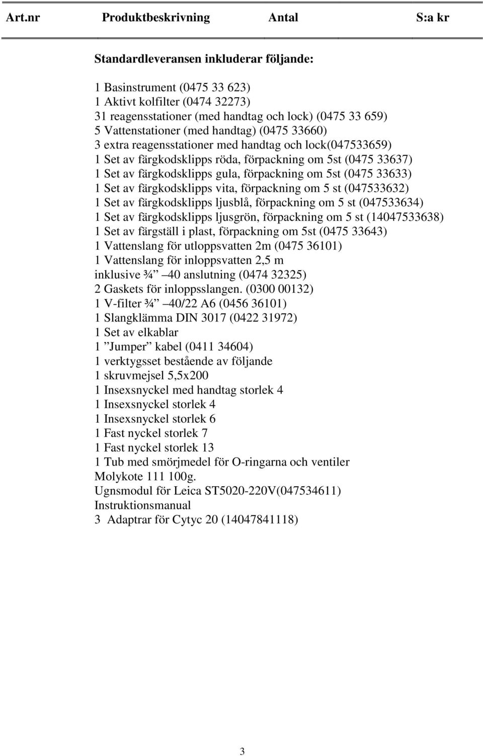 färgkodsklipps vita, förpackning om 5 st (047533632) 1 Set av färgkodsklipps ljusblå, förpackning om 5 st (047533634) 1 Set av färgkodsklipps ljusgrön, förpackning om 5 st (14047533638) 1 Set av