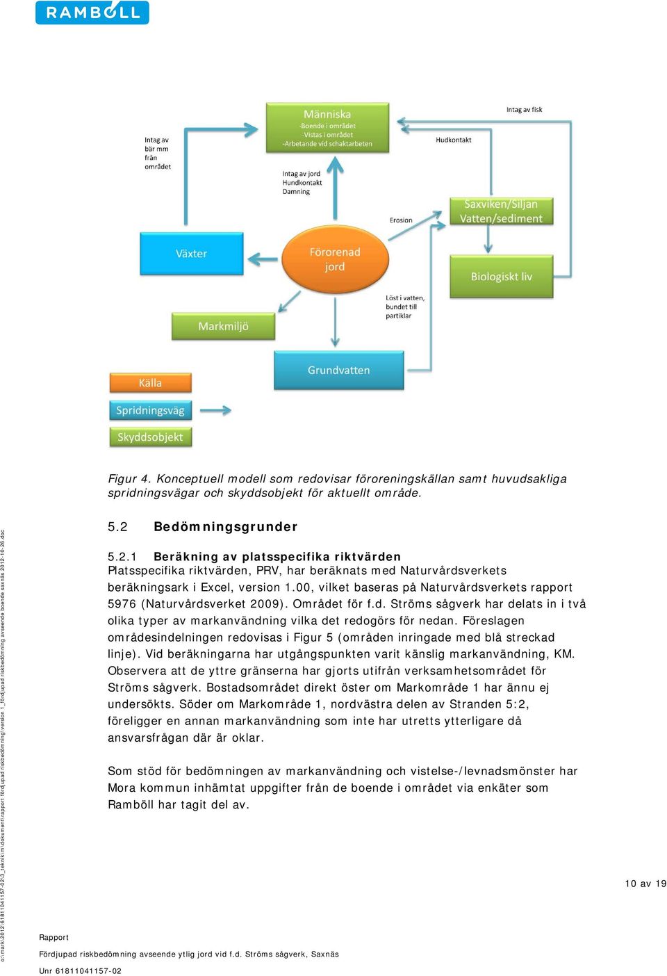 doc Rapport Fördjupad riskbedömning avseende ytlig jord vid f.d. Ströms sågverk, Saxnäs Unr 61811041157-02 