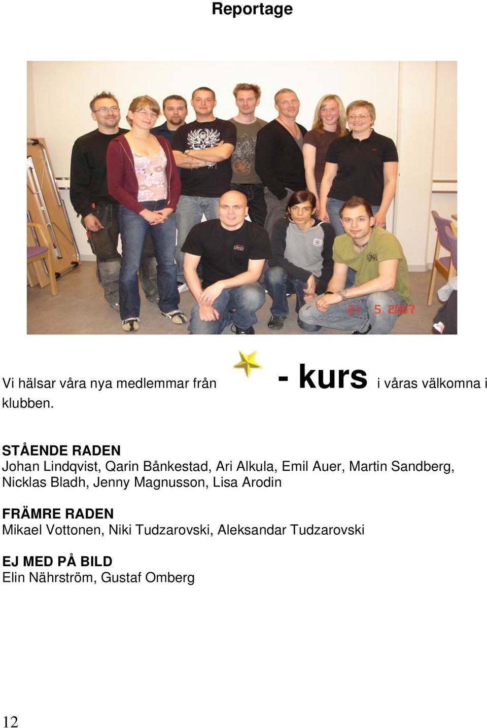 Alkula, Emil Auer, Martin Sandberg, Nicklas Bladh, Jenny Magnusson, Lisa Arodin