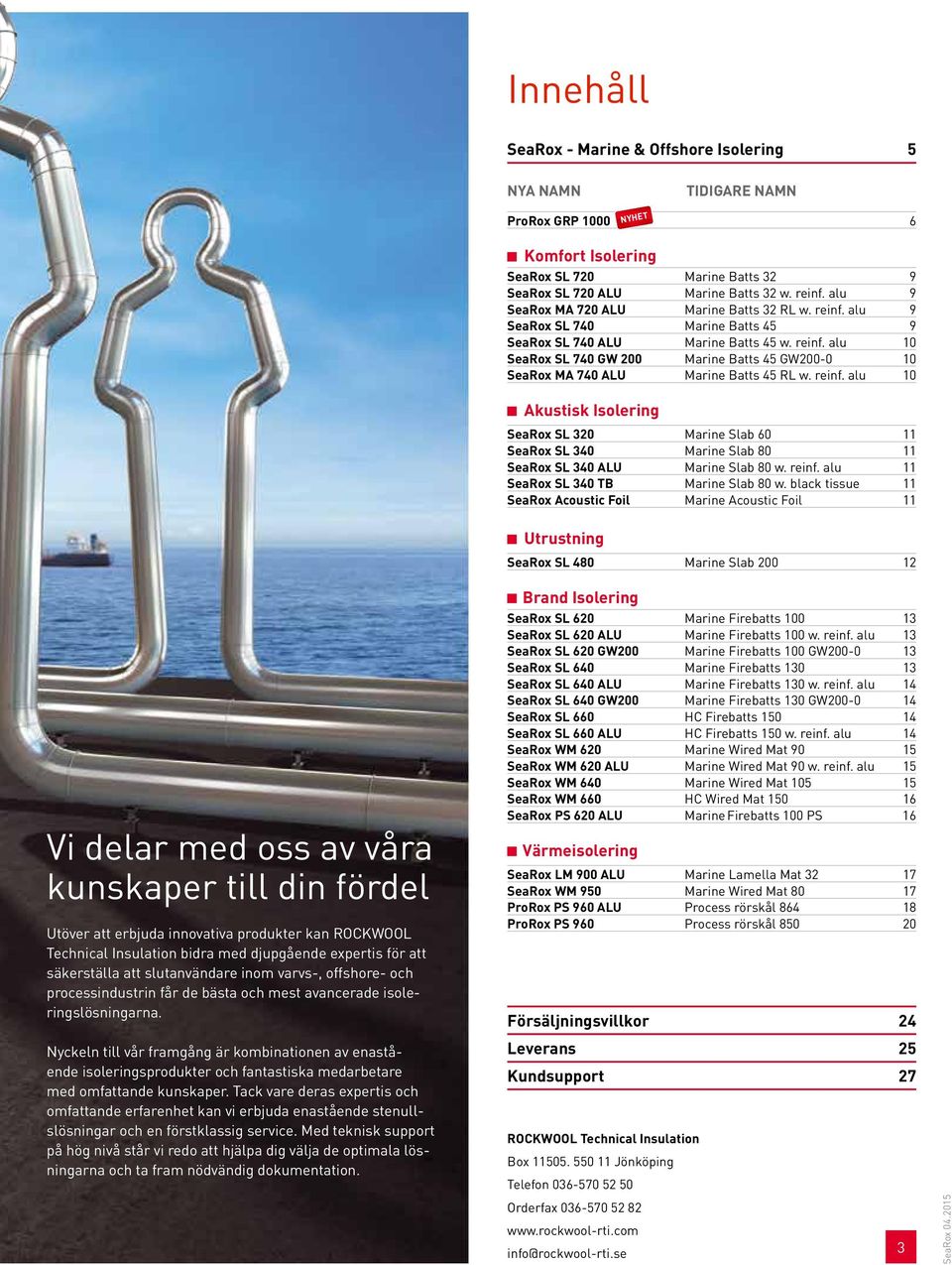 reinf. alu 10 Akustisk Isolering SeaRox SL 320 Marine Slab 60 11 SeaRox SL 340 Marine Slab 80 11 SeaRox SL 340 ALU Marine Slab 80 w. reinf. alu 11 SeaRox SL 340 TB Marine Slab 80 w.