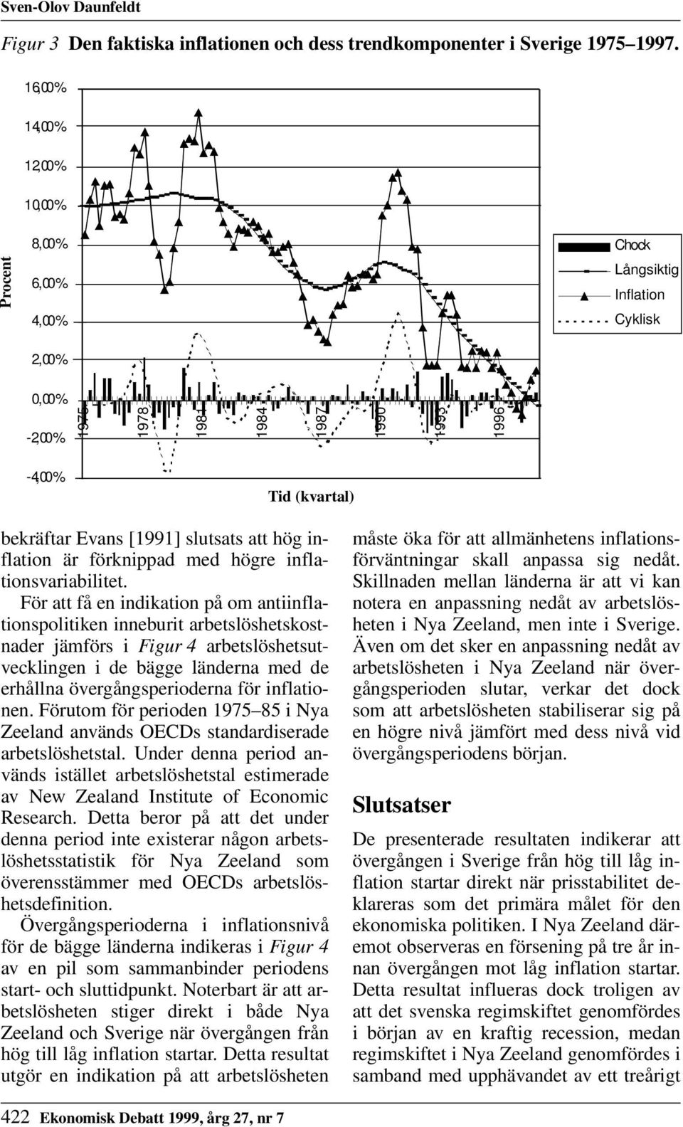 att hög inflation är förknippad med högre inflationsvariabilitet.