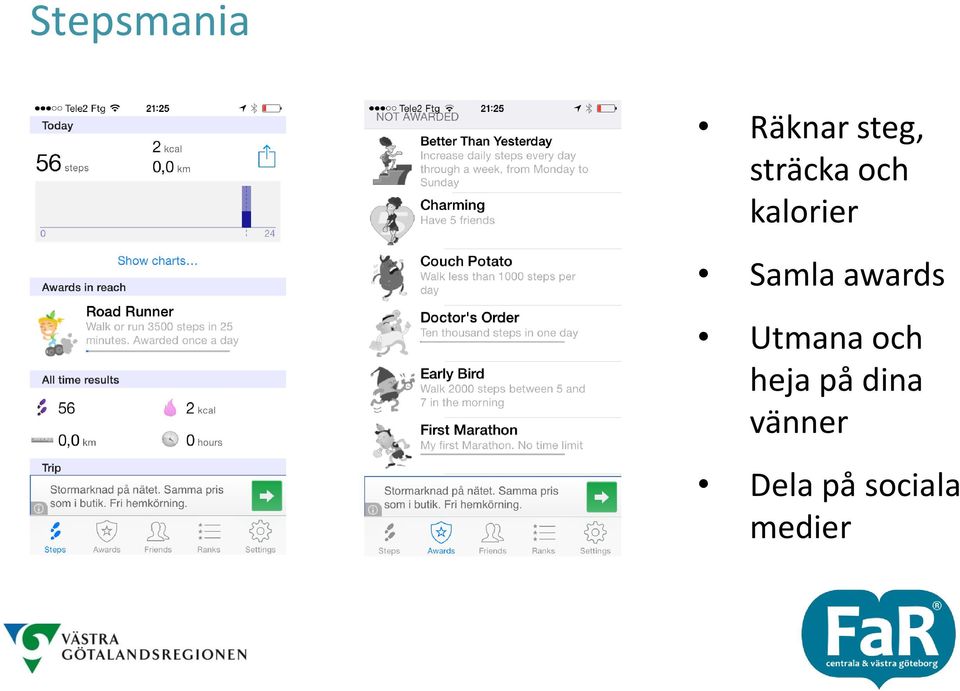 awards Utmana och heja på