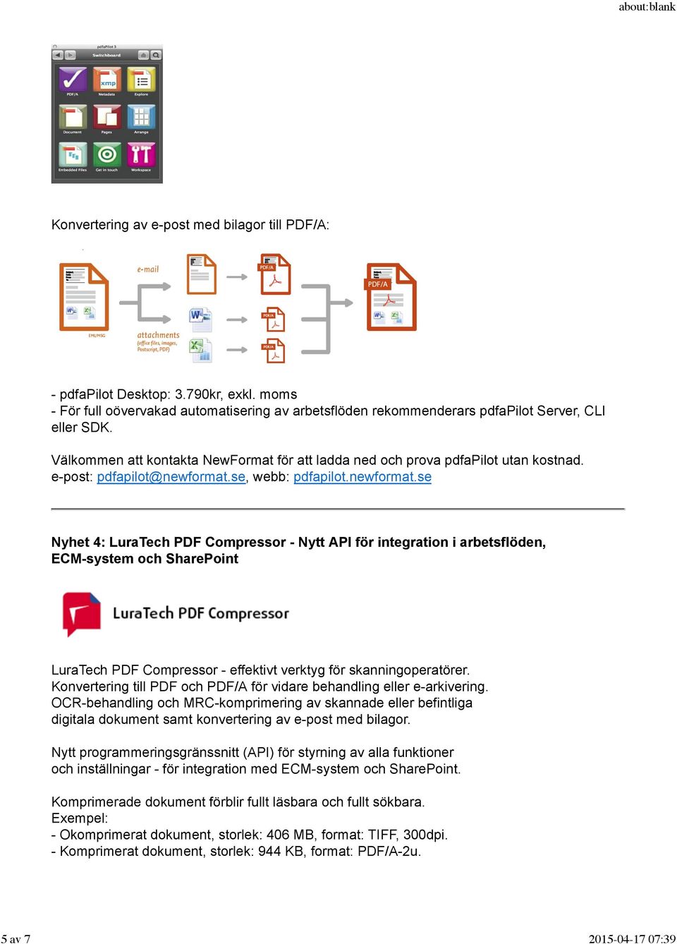 se, webb: pdfapilot.newformat.