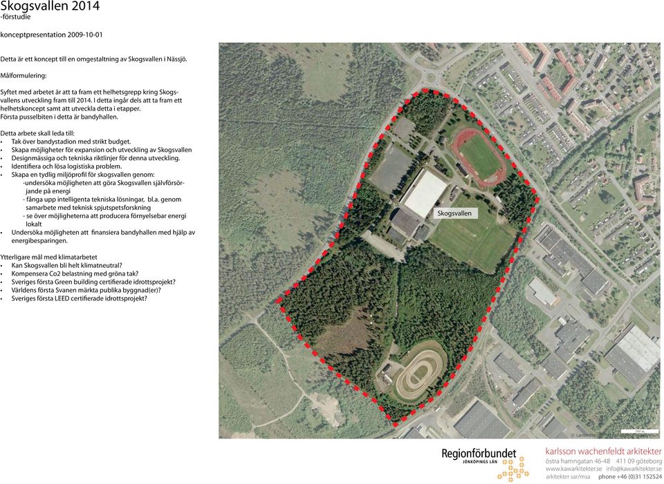 Skapa möjligheter för expansion och utveckling av Skogsen Designmässiga och tekniska riktlinjer för denna utveckling. Identifiera och lösa logistiska problem.