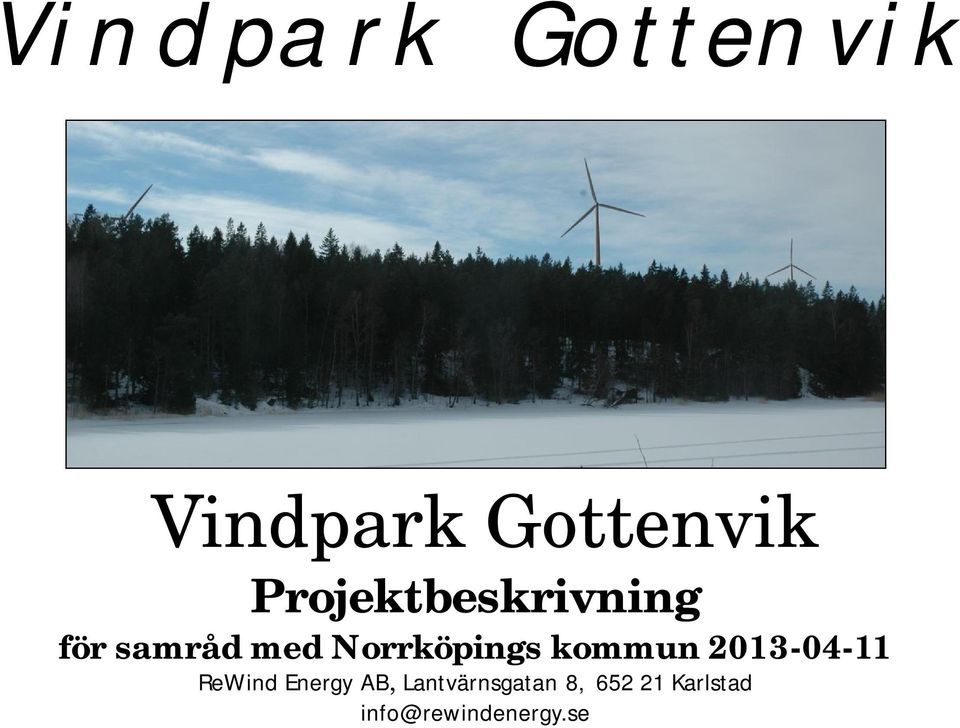 Norrköpings kommun 2013-04-11 ReWind Energy
